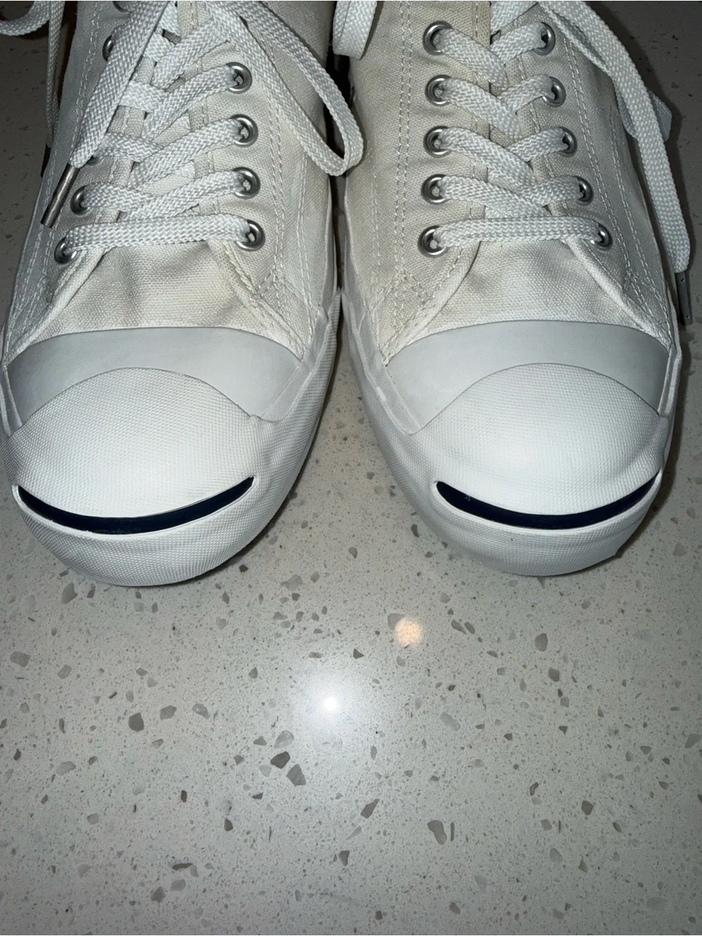 Classic Converse Jack Parcell White Low-Top Canvas Sneakers - Men's